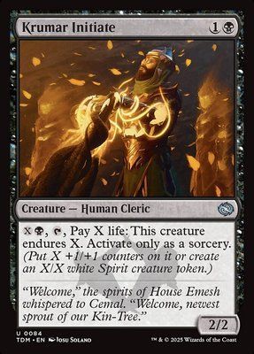 Krumar Initiate, Normal