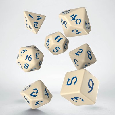 Набір кубиків Classic Runic Beige & blue Dice Set