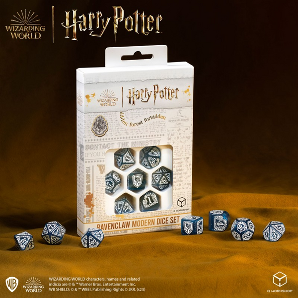 Набір кубиків Harry Potter. Ravenclaw Modern Dice Set - Blue