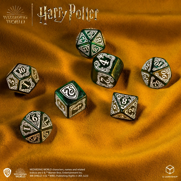 Набір кубиків Harry Potter. Slytherin Modern Dice Set - Green