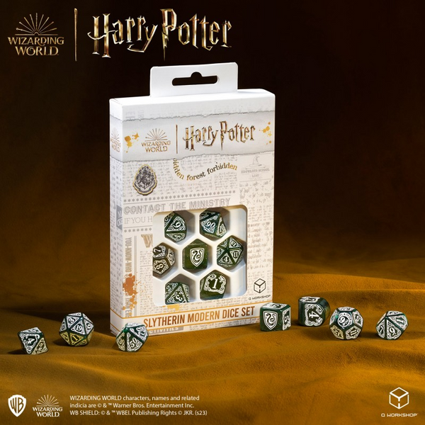 Набір кубиків Harry Potter. Slytherin Modern Dice Set - Green