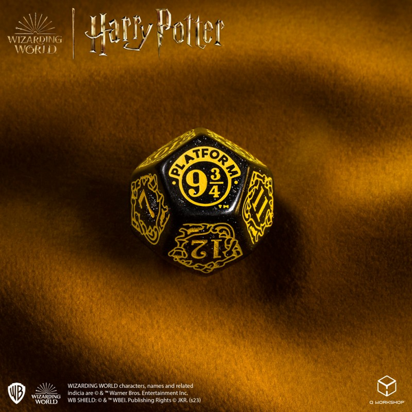 Набір кубиків Harry Potter. Hufflepuff Modern Dice Set - Black