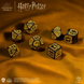 Набір кубиків Harry Potter. Hufflepuff Modern Dice Set - Black