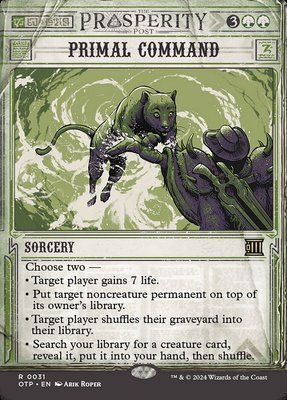 Primal Command, Borderless, Showcase
