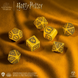 Набір кубиків Harry Potter. Hufflepuff Modern Dice Set - Yellow