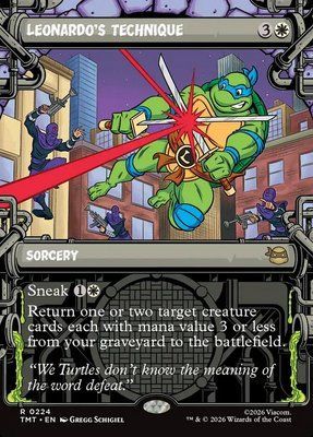 Leonardo's Technique, Borderless, Showcase, Regular Foil