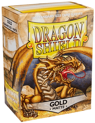Протектори для карт Dragon Shield: Matte Gold (66 х 91 мм, 100 шт, Magic the Gathering)