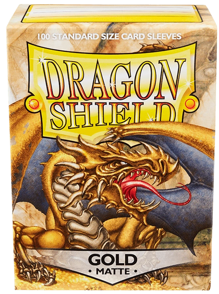 Протектори для карт Dragon Shield: Matte Gold (66 х 91 мм, 100 шт, Magic the Gathering)