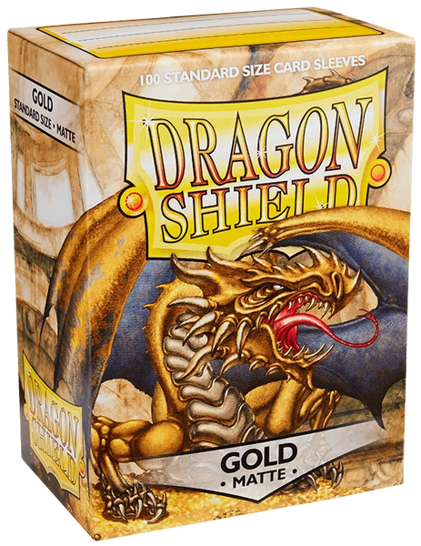 Протектори для карт Dragon Shield: Matte Gold (66 х 91 мм, 100 шт, Magic the Gathering)