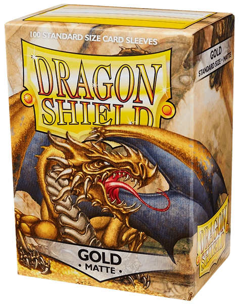 Протектори для карт Dragon Shield: Matte Gold (66 х 91 мм, 100 шт, Magic the Gathering)