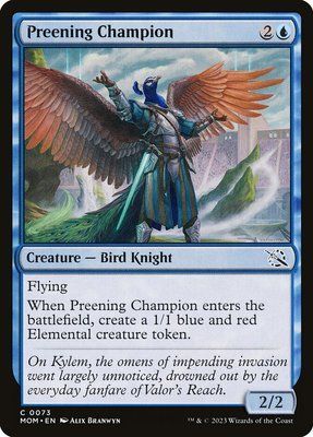 Preening Champion, Normal