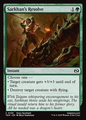 Sarkhan's Resolve, Normal, Regular Foil