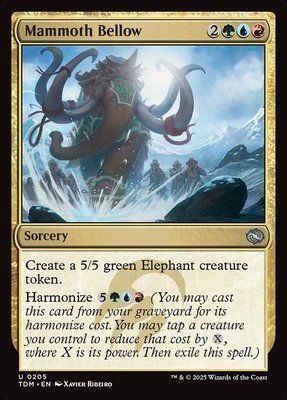 Mammoth Bellow, Normal