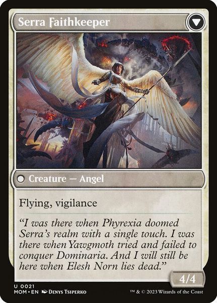 Invasion of Dominaria // Serra Faithkeeper, Normal