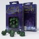 Набір кубиків Call of Cthulhu 7th Edition Black & green Dice Set