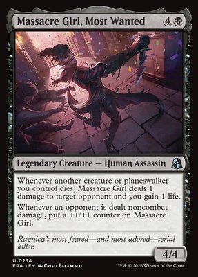 Massacre Girl, Most Wanted, Normal, Regular Foil