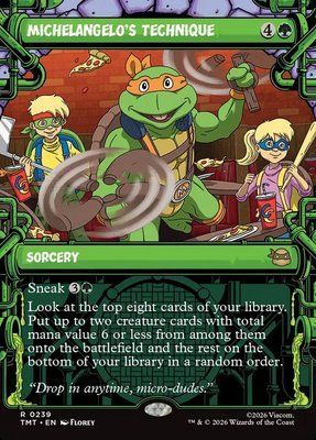 Michelangelo's Technique, Borderless, Showcase