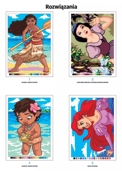 Розмальовка Art therapy. Disney Księżniczki. Zagadkowe rysunki (польською)