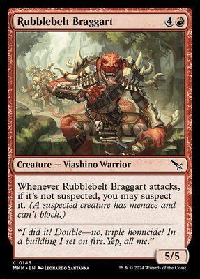 Rubblebelt Braggart, Normal