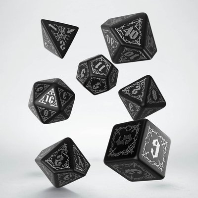 Набір кубиків Bloodsucker Black & silver Dice Set