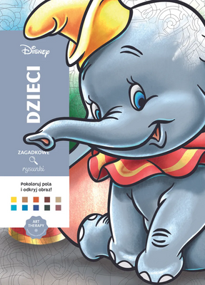 Розмальовка Art therapy. Disney. Dzieci. Zagadkowe rysunki (польською)