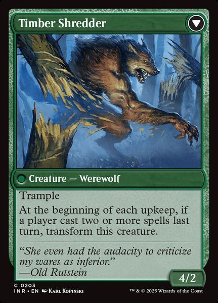 Hinterland Logger // Timber Shredder, Normal, Regular Foil