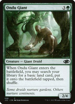 Ondu Giant, Normal