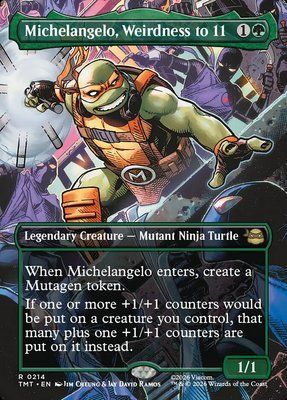 Michelangelo, Weirdness to 11, Borderless, Regular Foil