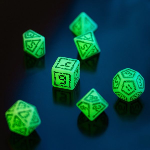 Набір кубиків "Digital" Glowing Dice Set