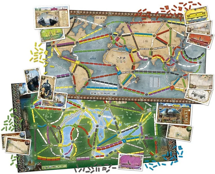 Квиток на потяг: Рейки та вітрила (Ticket to Ride: Rails & Sails)