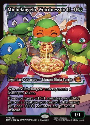 Michelangelo, Weirdness to 11, Normal, Regular Foil