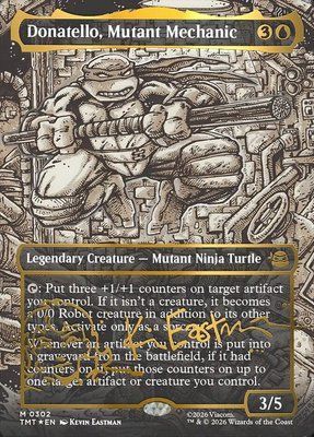 Donatello, Mutant Mechanic, Borderless, Regular Foil