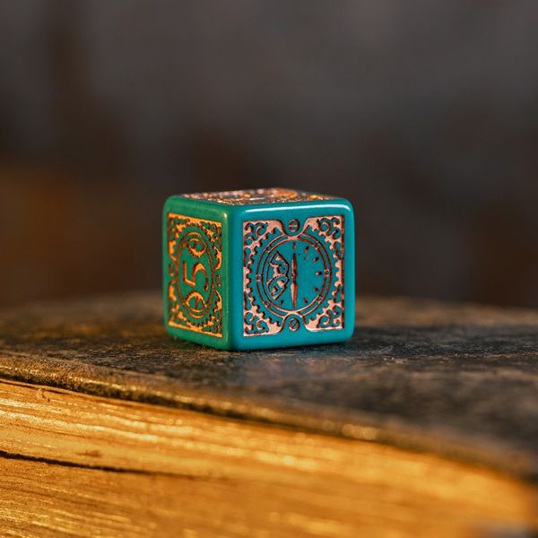 Набір кубиків Steampunk Clockwork: Nautical Apparatus Modern Dice Set