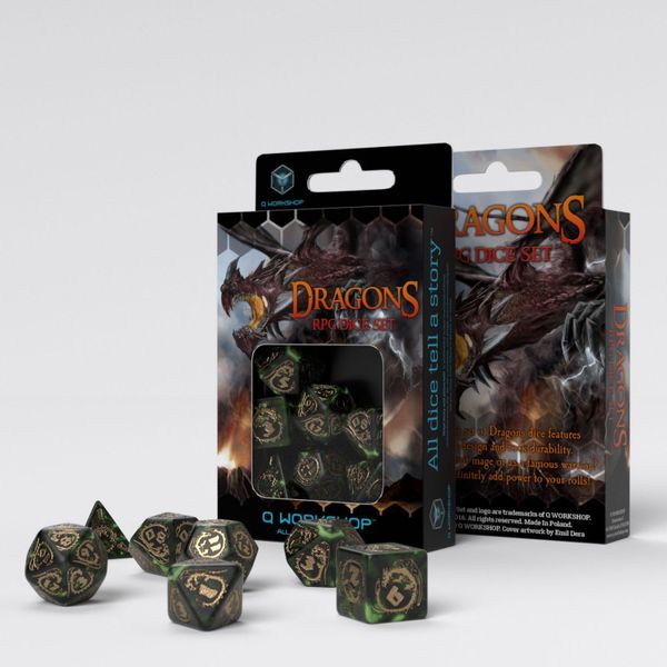 Набір кубиків Dragons Dice Set: Nephrite