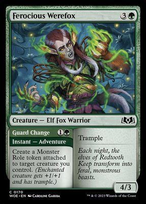 Ferocious Werefox // Guard Change, Normal