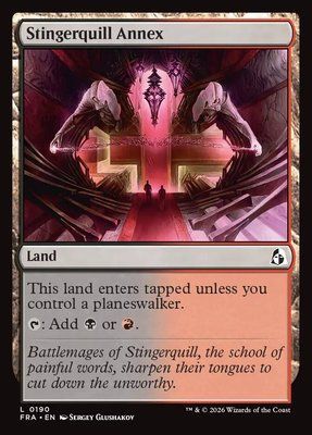 Stingerquill Annex, Normal