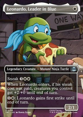 Leonardo, Leader in Blue, Borderless