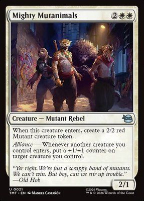 Mighty Mutanimals, Normal, Regular Foil