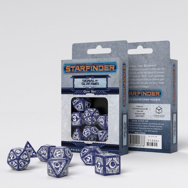 Набір кубиків Starfinder Signal of Screams Dice Set