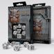 Набір кубиків Dwarven White & black Dice Set