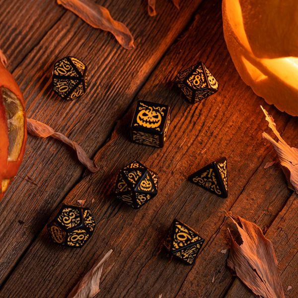 Набір кубиків Halloween Pumpkin - Jack O’Lantern Dice Set