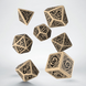 Набір кубиків Celtic 3D Revised Beige & black Dice Set