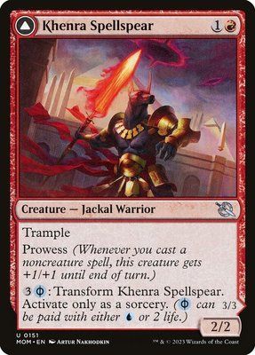 Khenra Spellspear // Gitaxian Spellstalker, Normal