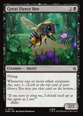 Great Fierce Bee, Normal