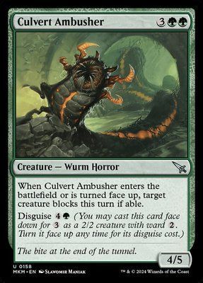 Culvert Ambusher, Normal