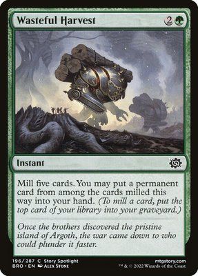 Wasteful Harvest, Normal