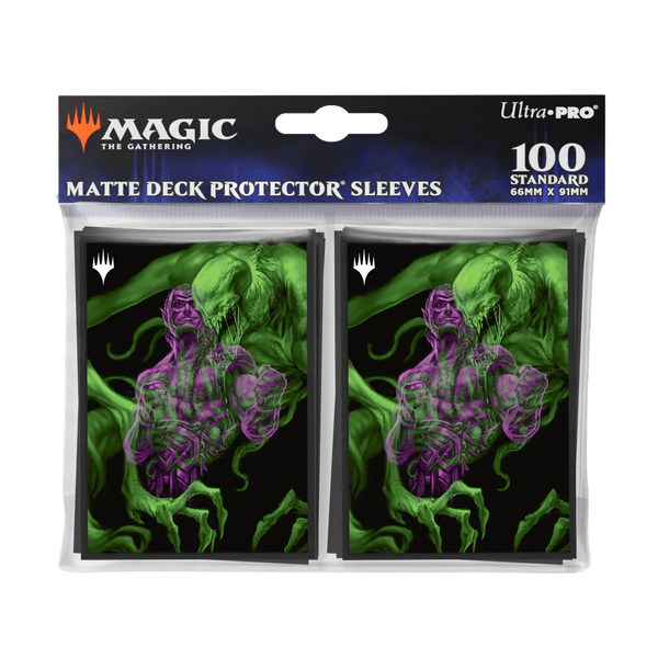 Протектори для карт Ultra Pro: Duskmourn Deck Protector Sleeves - Tyvar, the Pummeler (66 х 91 мм, 100 шт, Magic the Gathering)
