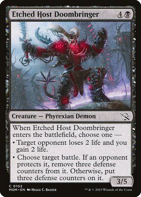 Etched Host Doombringer, Normal