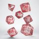 Набір кубиків Elvish Translucent & red Dice Set