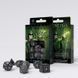 Набір кубиків Elvish Black & white Dice Set